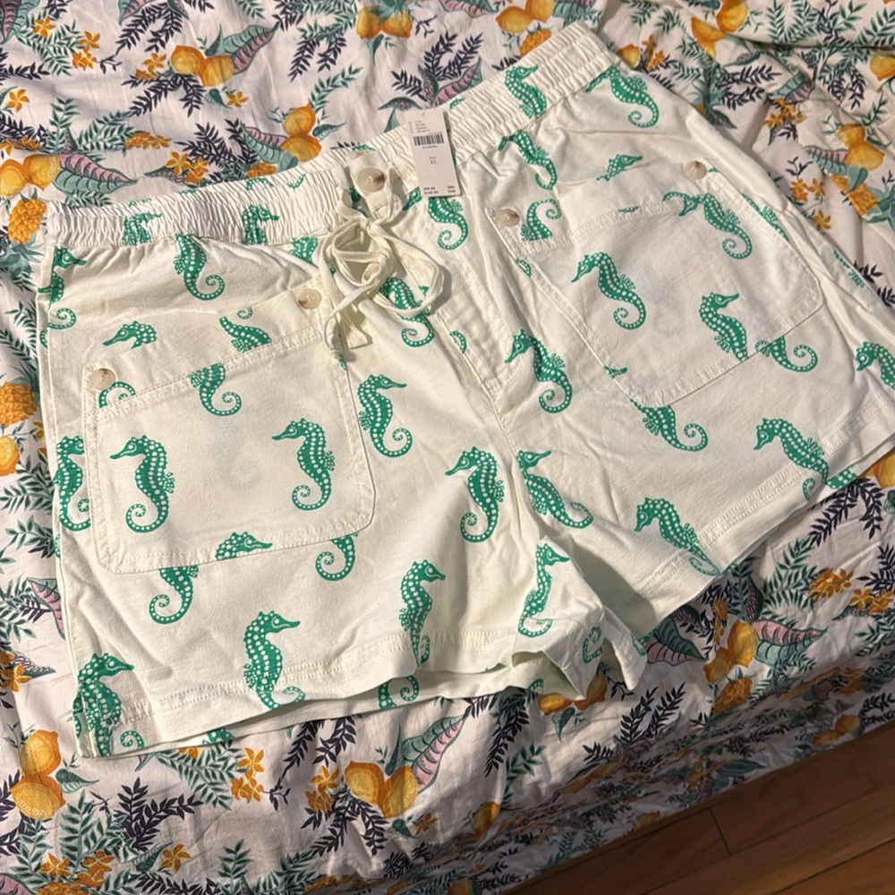✨ Anthropologie Escape Seahorse Shorts Sz XL - Picture 5 of 6